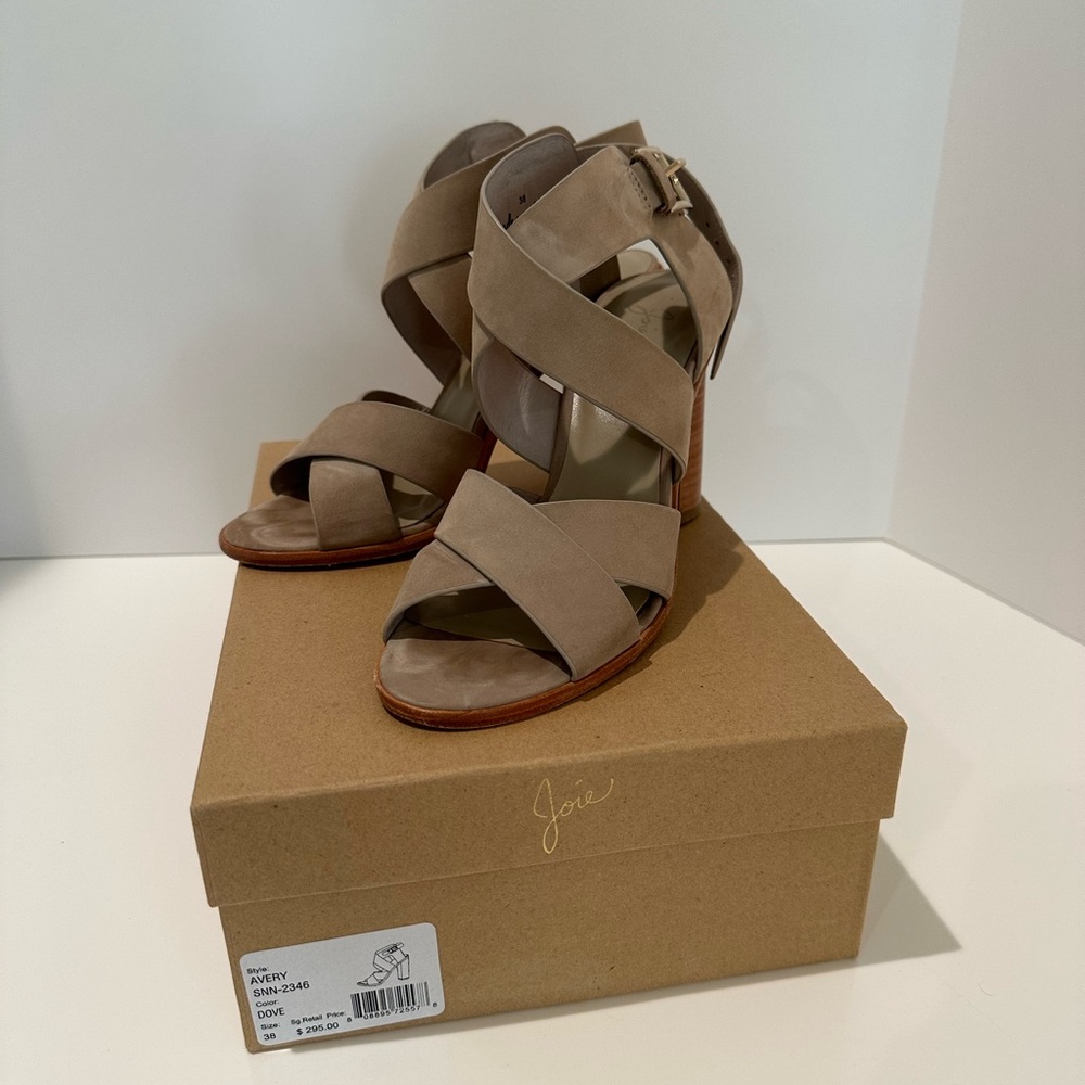 Joie Avery heel sandal in Dove size 38
